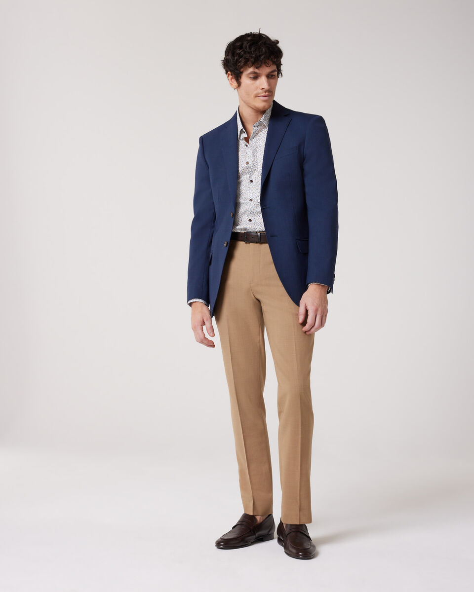 Regular Stretch Wool Blend Tailored Jacket